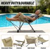 BDL Reclining Camping Chair with Foot Rest, Adjustable Back, Heavy