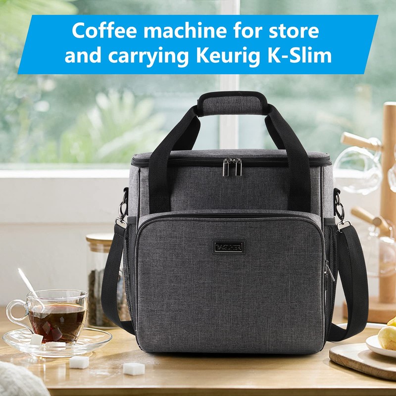 BAGLHER Coffee Maker Storage Bag, Waterproof Travel Carrying Organizer Case,