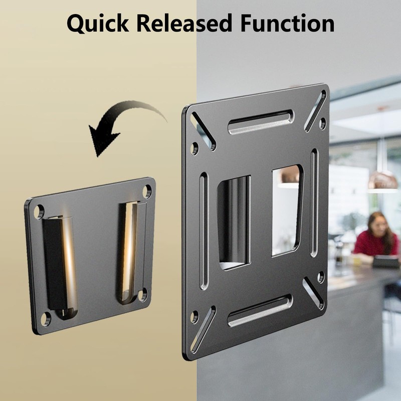 Nuyoah Monitor Wall Mount for 14”-27” TVs LED LCD Flat