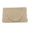 LONI Attractive Large Faux Suede Clutch Shoulder Bag