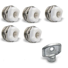 Bleed Valve 1/2 Inch Quick Bleeder Brass (5) + Bleed Key