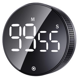 BlueSnail Kitchen Timer, Productivity Timer with LED Digital Display, Smart timer for Home Classroom Gym Office, Volume and Brightness Adjustable Efficana Timer