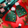Jeyiour Christmas Tree Hats Winter Knitted Crochet Beanie Santa Hat