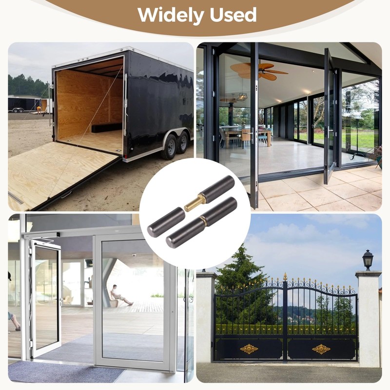 10 PCS Weldable Barrel Hinges, 2-1/4 in Weld On Door