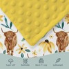 HawSkgFub Highland Cow Sunflower Minky Baby Blanket Dotted Backing Girl