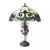 RADIANCE goods Tiffany-Style 3 Light Victorian Double Lit Table Lamp