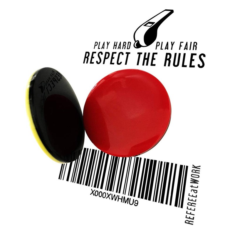 referee at work Referee Voter Tokens Set of Red and