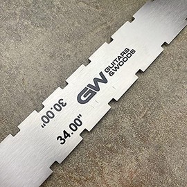 Dual Notched Guitar Neck Straight Edge for Bass 30.00"/34.00” - FMTDSN03