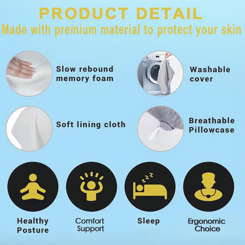 Knee Pillow for Side Sleepers – Ergonomic Leg Pillow Supports
