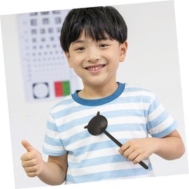 SAFIGLE 4 Sets Handheld Eye Occluder Vision Testing Tools Durable Eye Blocking Spoon for Visual Acuity Tests Ergonomic Design for Ophthalmologists Schools Includes Pointers