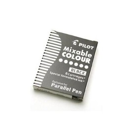 Pilot Pack of 12Boxes of 6Cartridges for Parallel Pen Pen Black