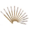 Gasea 13pcs 1.5mm - 6.5mm HSS Titanium Coated Drill Bit