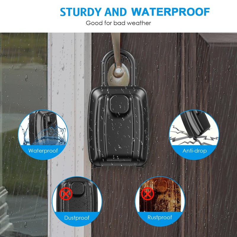AMIR Extra Large Lock Box - Push Button Combination Lock
