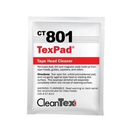 CleanTex Texpad Tape Head Cleaner Pads, Box of 80 Pads (CT801)