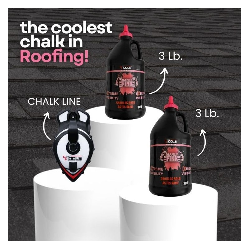 CE TOOLS COMBO 1 Unit SnapBack® Chalk Line with Releasable