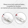 elxjarcell (2-Pack) 3.7V 7800mAh Rechargeable Lithium Battery with Quick Connector