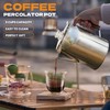 LRYYBTI Percolator Pot Stainless Steel Camping Coffee Pot-NO Aluminum or