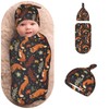 Newborn Swaddle Blanket Foxes and Flowers Baby Sleep Sack with
