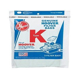 Hoover Type K Canister 2 Ply Vacuum Paper Bags 3 P