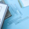 4PCS Clear Folding Ruler 30cm Flexible Foldable Rulers 15cm Transparent