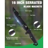 Mossy Oak 16-inch Machete With Sheath Saw Sharp Machete Ergonomic