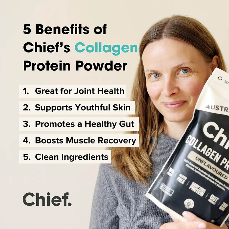 Chief Grass-Fed Collagen Protein Powder - Unflavoured, 450g