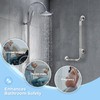 L-Shaped Grab Bars for Shower, 24x12 Inch Stainless Steel Grab