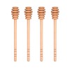 4PCS Honey Mixing Stirrer, 6.3 Inches Wooden Honey Dipper, Smooth