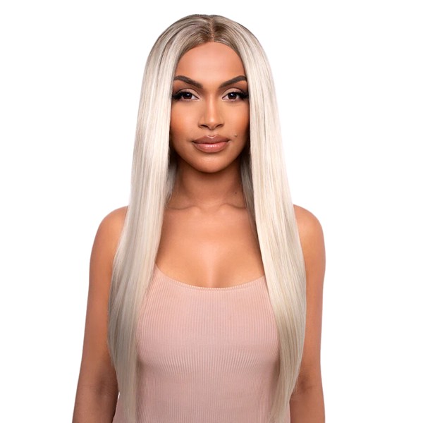 Lullabellz The Serena Light Ash Blonde Sleek and Straight Lace Front Wig