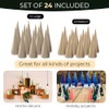Paper Mache Craft Cones Variety Pack (Set of 24)