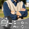 Hearkent Pedometer Waterproof Watch, Built-in Time, Steps, Mileage, EL Backlight,
