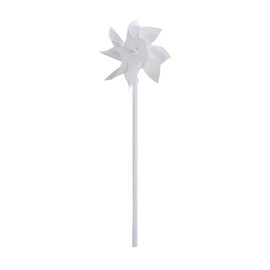 Pinwheels for Kids (Bulk Set of 36) Great for Weddings, Yards and Garden Decor (White)