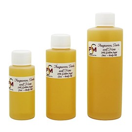 Fragrances, Scents and More 24K Golden Sugar Perfume/Body Oil - 3 Bottles 0.33 Fl Oz Glass Roll On (10ml)