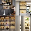 JUSJUBR 4PCS x 12inch Sector Display Cabinet Lights, Dimmable LED