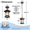 EERU Motion Outdoor Pendant Light Fixture with Dusk to Dawn