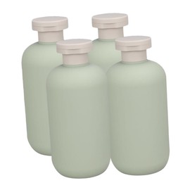Minkissy 4pcs Travel Shampoo and Conditioner Bottles Hand Soap Dispenser for Bathroom Empty Liquid Soap Dispenser Avocado Green Travel Containers