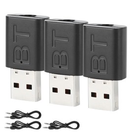 3PCS KN320 Bluetooth 5.0 Adapter Wireless Audio Transmitter/Receiver Wide Compatibility