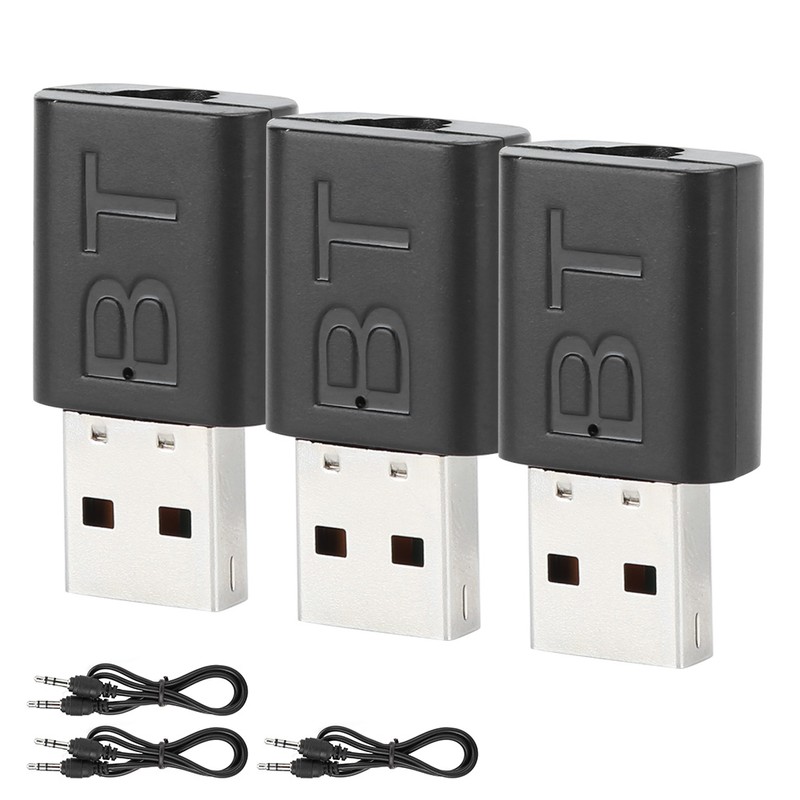 3PCS KN320 Bluetooth 5.0 Adapter Wireless Audio Transmitter/Receiver Wide Compatibility