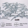 SKIR'CO (Pack of 100) Galvanised Steel 4.0 x 45mm Silver
