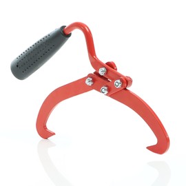 XPOtool Wooden Tongs 340 x 150 x 30 mm up to 75 kg, Hand Packing Tongs as Loading Aid for Round Logs up to Diameter 19 cm, Gripper with Handle