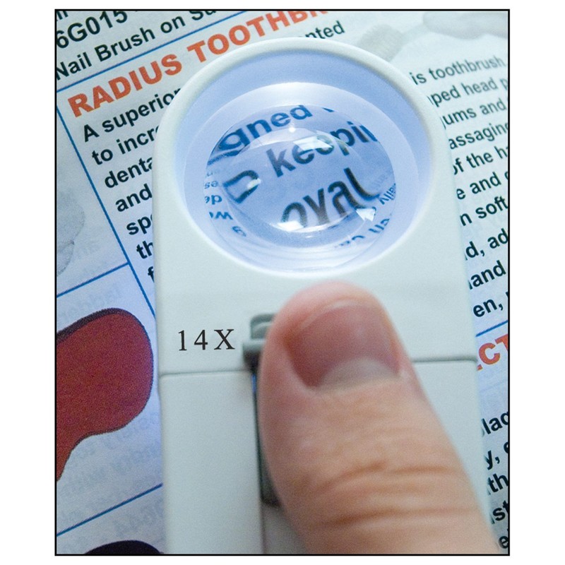 Reizen Maxi-Brite LED Handheld Magnifier - 14X