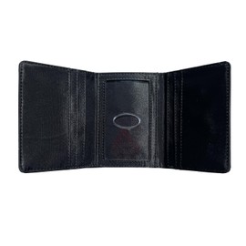 Men's Big Skinny Slim Tri-Fold Wallet – Holds Up To 25 Cards, Black