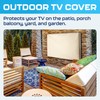 Garnetics Outdoor TV Cover 65 Inch Waterproof and Weatherproof TV