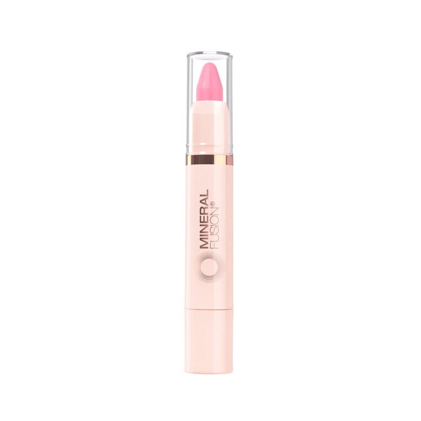 MINERAL FUSION Sheer Moisture Lip Tint, Twinkle (Rosy Pink), Cruelty-Free, Gluten-Free, EWG Verified (Packaging May Vary)