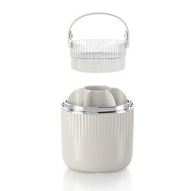 Rebex Makeup Brush Holder Organizer Cleaning Set,360° Rotating and Easy upside down Drying,for Cosmetics,Facial Brush,Art Supply, Bathroom Vanity Desktop Organizer.(White)