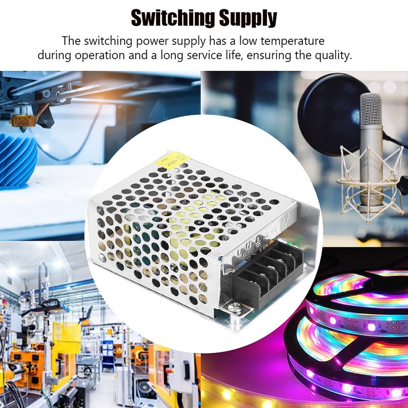 Jeffergarden Power Supply, LED Power Switch, Aluminum Alloy, DC 5V,