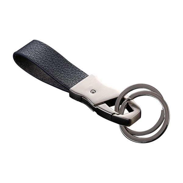 Cerbery | Elegant leather keyring with rings and gift box