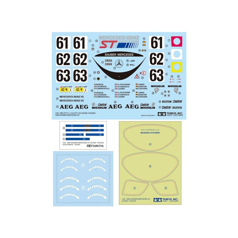 Tamiya 24359 1/24 Sports Car Series No.359 1989 Zauber Mercedes