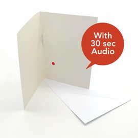 Recordable A5 Christmas Audio Cards. Christmas Bauble Cover - AX2261. 30 second audio. Pulley activated. Immediate dispatch