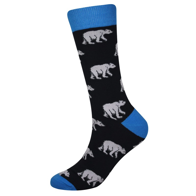 Cansok - Paquete de 2/4 calcetines divertidos para hombre, Osos
